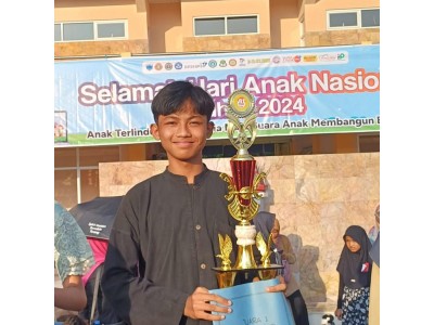 Selamat Dhiya Ul Haq Juara 1 Lomba Bercerita HAN Tingkat Kabupaten Pandeglang